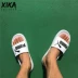 PUMA PUMA POPCAT SLIDE đôi mới màu đen và trắng thể thao dép đi biển không thấm nước 360265-12 - Giày thể thao / sandles giày sandal nam cao cấp Giày thể thao / sandles