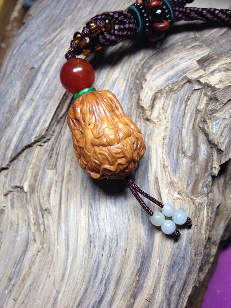 纯手工核桃雕刻精品核雕单仔白菜