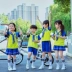 Mẫu giáo vườn quần áo mùa hè ngắn tay tiểu học đồng phục lớp quần áo trẻ em phù hợp với phong cách Anh Liuyi trang phục tùy chỉnh