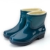 Giày đi mưa nam ống ngắn cộng với nhung ấm, giày đế dày, chống nước, giày chống nước, giày chống nước, giày cao gót giày đi mưa Rainshoes