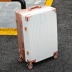Xe đẩy vali khung nhôm hộp du lịch phổ quát bánh xe nam nữ mật khẩu hộp 20 inch 24 hộp 26 hộp da - Va li