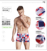 4 hộp quà tặng nam đồ lót boyshort cộng với phân bón XL cá tính eo thanh niên boxer quần sịp gợi cảm  Nam giới