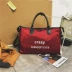 Tide thương hiệu túi du lịch màu đỏ nam và nữ Phiên bản Hàn Quốc túi du lịch dung lượng lớn túi hành lý thể thao túi thể thao khoảng cách ngắn túi hành lý - Túi du lịch Túi du lịch