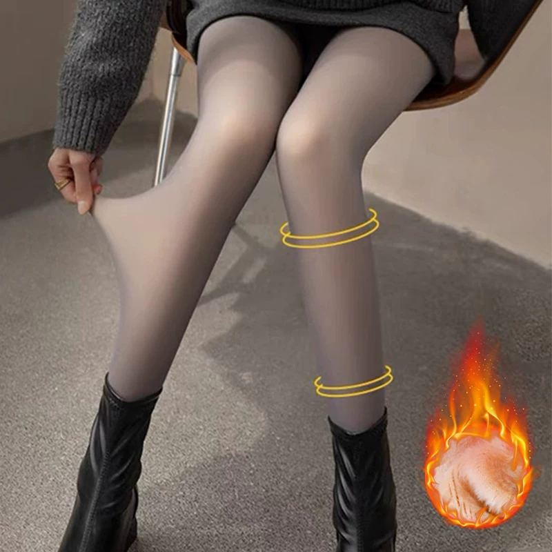[Новые зимние термог leggings женщины тёплые лосины флисовые штаны]