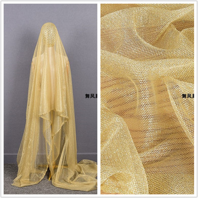 taobao agent Golden flashing gauze, starry sky, lace design dress