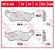 Đầu máy bay lông vũ TRW phân phối phanh đĩa trước và sau phanh đĩa để làm phim BMW K1300S 09- - Pad phanh bố thắng xe wave Pad phanh