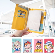 Du lịch nước ngoài gói hộ chiếu vé hộ chiếu nữ Nhật Bản Hàn Quốc dễ thương phim hoạt hình đa chức năng gói bảo vệ