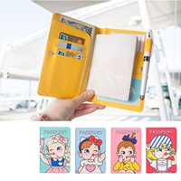 Du lịch nước ngoài gói hộ chiếu vé hộ chiếu nữ Nhật Bản Hàn Quốc dễ thương phim hoạt hình đa chức năng gói bảo vệ ví đựng giấy tờ