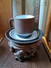 Чайный набор 70 80年代湖南铜官窑 咖啡杯茶具套装紫砂白釉大容量旧茶盘老茶杯