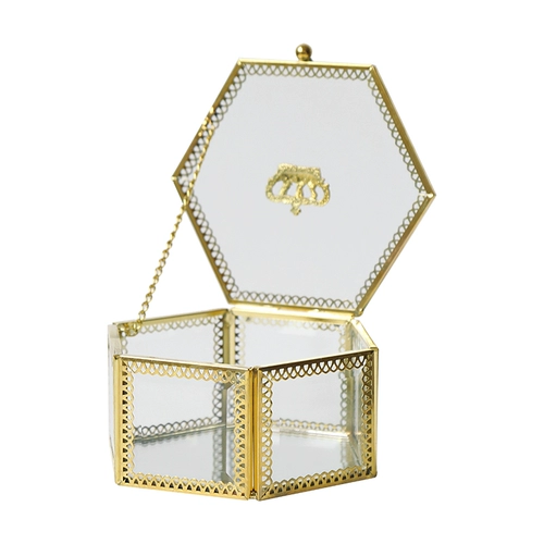 Государственная жизнь Light Light Style Style Crown Goldbondo маленькая ювелирная коробка