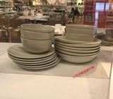 IKEA WUXI IKEA Внутренняя покупка Donora Bowl Plate 18 -Piece Set of Nordic Home Dableware Установка