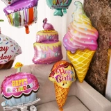 Свеча для мороженого, воздушный шар для взрослых, детское вечернее платье, украшение, макет
