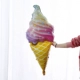 Большое цветное мороженое