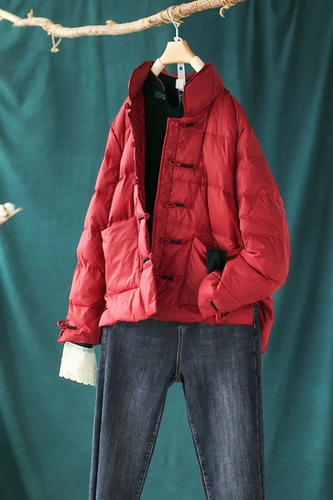Бархатный ретро зимний пуховик, легкая и тонкая куртка для отдыха, утиный пух, 2020, оверсайз