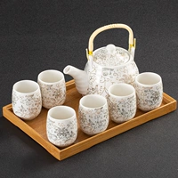 Платиновая лоза Цветок поднял чай для луча, расположенный в бамбуковом заварном крем+капель
