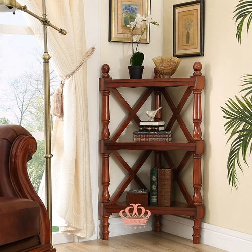 Белая угловая рама, экологичная книжная полка из натурального дерева