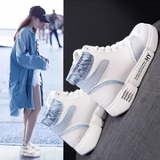 Giày nhung nữ cao cấp 2018 mùa thu đông mới hoang dã giản dị Sinh viên Hàn Quốc Giày đế bệt
