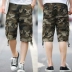 Mùa hè của nam giới quần âu Slim ngụy trang năm quần đa túi quần quân sự quần thể thao lỏng lẻo dụng cụ quần short