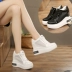 Hàn Quốc phiên bản của mùa xuân năm 2018 mới tăng ở đáy dày cao để giúp những đôi giày đơn hoang dã thở giày nữ tăng cao siêu cao gót giay bitis nữ Giày cao gót