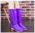 Kéo lại thời trang giày đi mưa nữ không thấm nước giày cao su chống trượt giày công sở cao giày đi mưa nước giày cao su giày nam - Rainshoes