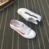 Luwei giày của phụ nữ 2018 mùa hè mới lưới openwork thoáng khí nhỏ màu trắng giày đầu tròn phẳng giày thấp sinh viên giày thường Giày cắt thấp