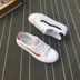 Luwei giày của phụ nữ 2018 mùa hè mới lưới openwork thoáng khí nhỏ màu trắng giày đầu tròn phẳng giày thấp sinh viên giày thường