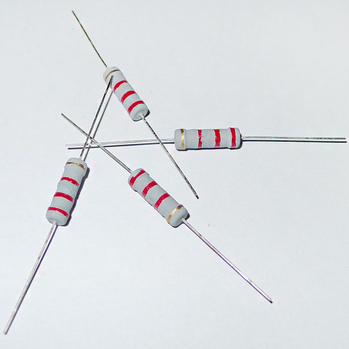 批发2w碳膜电阻 2.2kΩ ±5%电阻 2w金属氧化膜电阻2.2k 质量保证