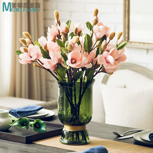 Meidi Snow Magnolia Одиночный цветочный цветочный материал шелк цветочный цветок моделирование цветы цветочные спальни гостиная кофейня Декоративные цветы