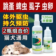 Phun thuốc cho mèo cưng Teddy ngoài bọ chét gián gián gián chó thuốc chó với mèo tẩy giun trong ống nghiệm - Cat / Dog Medical Supplies