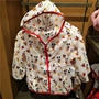 Thượng Hải Disney mua trong nước Mickey Mouse phim hoạt hình dễ thương quần áo trẻ em chống mạt mỏng - Áo khoác áo phao mùa đông bé gái