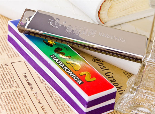 Лебедь, музыкальная медная губная гармошка для начинающих из нержавеющей стали