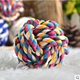 Pet dog toy Bông VIP bông sợi dây thừng dệt bóng Satsuma Tha Mồi Vàng dog cat cắn dây bóng đồ chơi nguồn cung cấp bóng đồ chơi chó gặm xương Mèo / Chó Đồ chơi