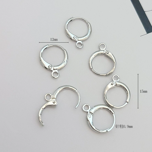 Клипсы, серьги, аксессуар ручной работы, 18 карат, золотой цвет, европейский стиль