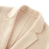 Taiping chim quần áo nam hai mặt áo len trắng nam trong phần dài của phiên bản Hàn Quốc của thủy triều áo mỏng - Áo len