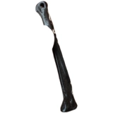 Ценность Новая Непал Ручная рука чисто желтая черная черная яковая подвесная подвесная подвесная подвеска подвеска для собаки кость шесть -Шяковая мантра