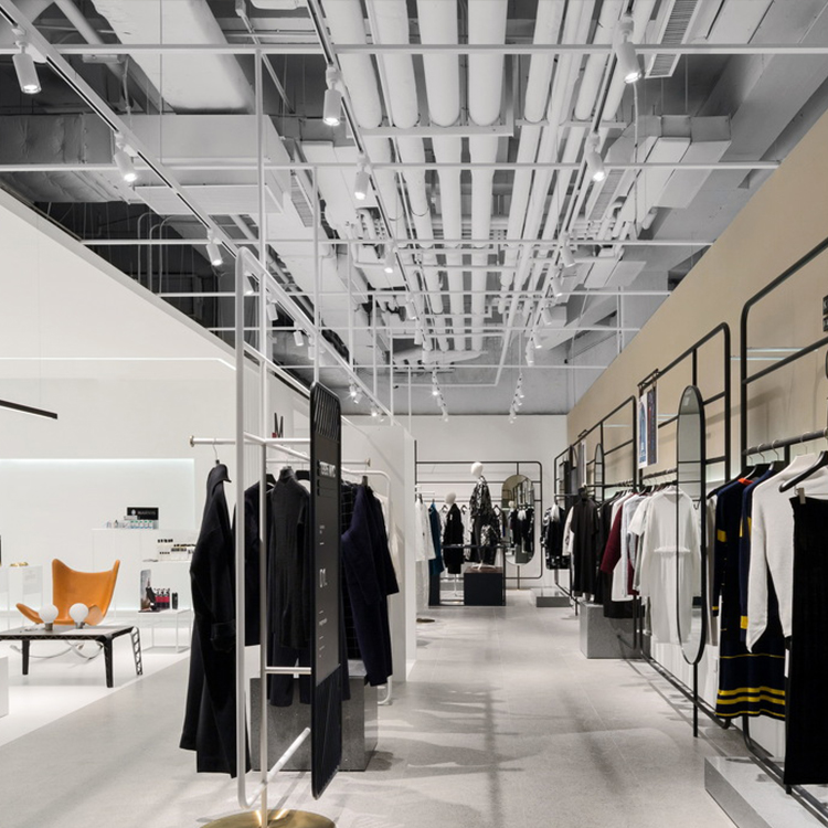 Store centre. Шоурум в Ханчжоу. Дизайн шоу рума лед лампы. Magmode.