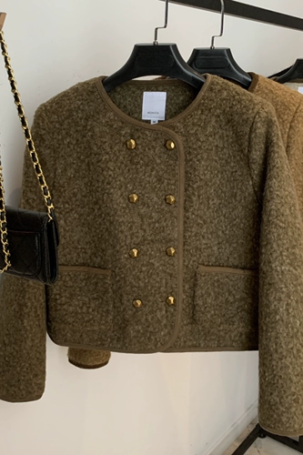 Демисезонная короткая куртка, изысканный стиль, в стиле Шанель, подходит для подростков