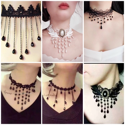 taobao agent Sexy black accessory with tassels, 2021 collection
