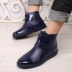 Mùa thu và mùa đông Đàn ông Hàn Quốc ống ngắn thời trang ấm áp đôi giày đi mưa chống nước giày chống trượt giày đế thấp giày chống thấm nước mưa giày lười nam chịu nước Rainshoes