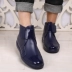 Mùa thu và mùa đông Đàn ông Hàn Quốc ống ngắn thời trang ấm áp đôi giày đi mưa chống nước giày chống trượt giày đế thấp giày chống thấm nước mưa giày lười nam chịu nước Rainshoes
