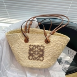 Вместительная и большая сумка через плечо, соломенная корзина, ведро, сумка на одно плечо, французский стиль