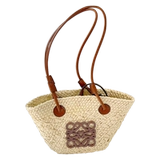 Вместительная и большая сумка через плечо, соломенная корзина, ведро, сумка на одно плечо, французский стиль