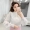 Đầm dự tiệc chất liệu ren ngọt ngào 2019 phiên bản hàn quốc mùa xuân nữ thời trang công sở nặng nề mới xù áo - Áo sơ mi chiffon ren