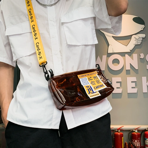 Японская универсальная водонепроницаемая сумка через плечо из ПВХ, пляжная сумка на одно плечо подходит для мужчин и женщин