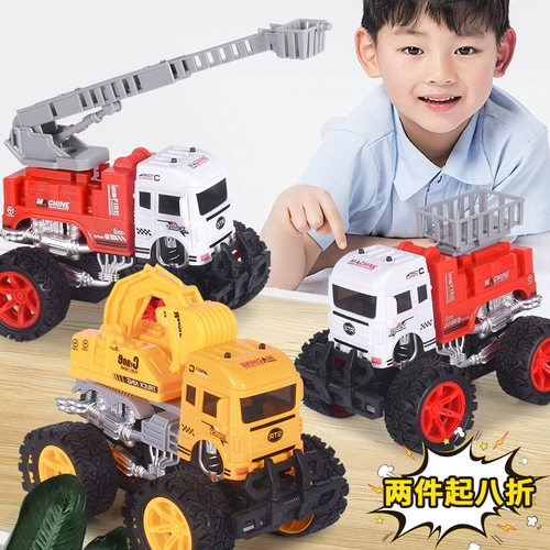 Трансформер, игрушка, инерционная машина, мусорное ведро, модель автомобиля, комплект для мальчиков, 2-4 лет