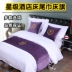 Khách sạn khách sạn bộ đồ giường bán buôn khách sạn khách sạn giường khăn giường cờ giường đuôi pad giường bìa bảng cờ bộ ga nệm Trải giường