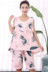 Xia Chao cotton mỏng đồ ngủ lụa đặt thêm lớn chất béo MM bông phụ nữ mỏng không tay quần short nhà dịch vụ 200 kg Bộ Pajama