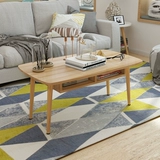 Северный твердый деревянный журнальный столик гость простой диван гостиная маленькая квартира овальный журнальный столик небольшой стол