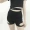 Hàn Quốc thời trang giản dị phù hợp với mùa hè phụ nữ ngắn nhỏ t- shirt + shorts + lõm hình dạng vành đai + cao eo váy thời trang nữ