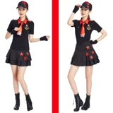 Новый аутентичный лесной рыцарь моряк танцевальный костюм двухцветный лацкат металлический плеч